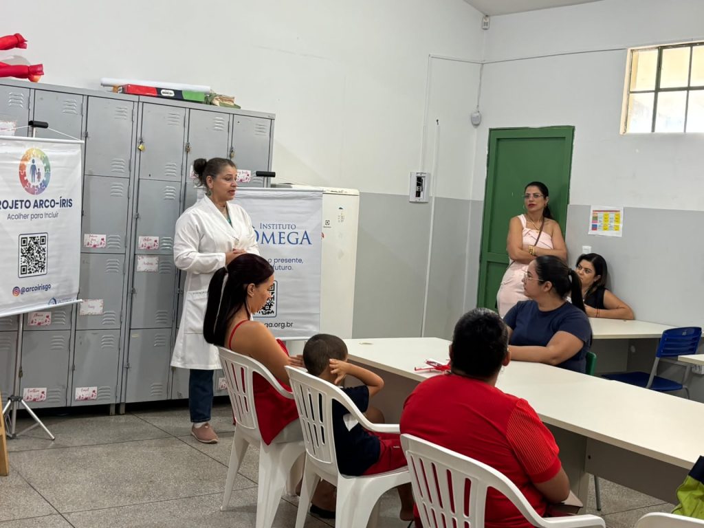 Primeira triagem de crianças do Projeto Arco-Íris, Instituto Ômega